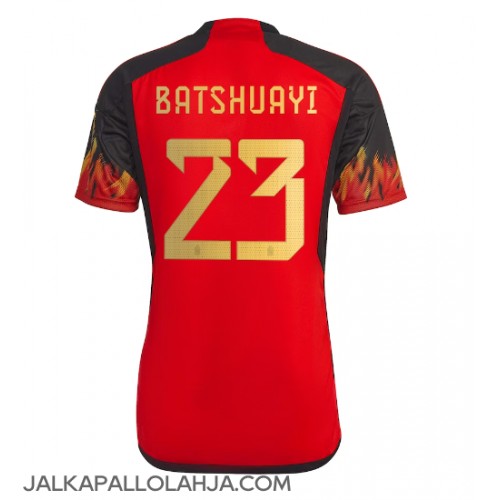 Belgia Michy Batshuayi #23 Kopio Koti Pelipaita MM-kisat 2022 Lyhyet Hihat